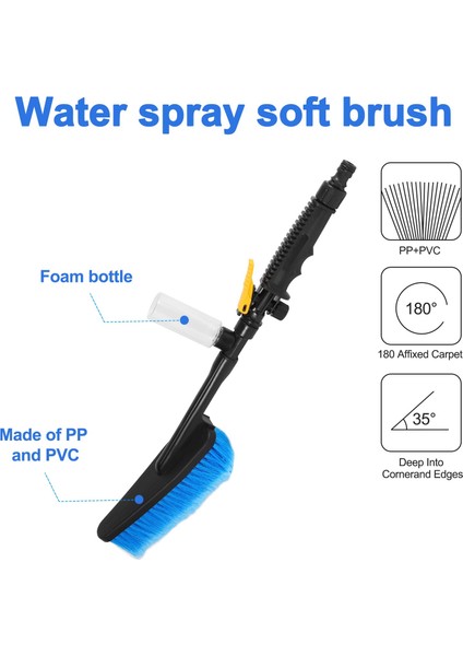Araç Yıkama Fırçası Su Sprey Temizleme Aracı Yumuşak Kıl Uzun Saplı Duster (Yurt Dışından) indirimleri