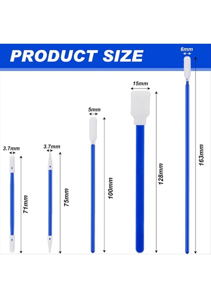 500 Paket Köpük Uç Temizleme Tavuk Kiti Temiz Oda Stick 5 Türleri Çok Amaçlı Köpük Swabs Lint Serbest Köpük Uç Sökme (Yurt Dışından) fiyatları