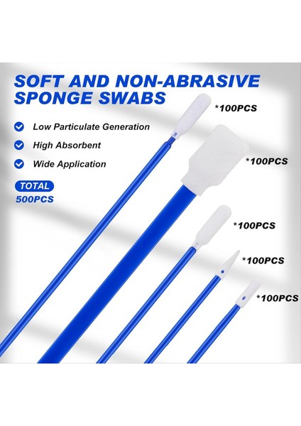 500 Paket Köpük Uç Temizleme Tavuk Kiti Temiz Oda Stick 5 Türleri Çok Amaçlı Köpük Swabs Lint Serbest Köpük Uç Sökme (Yurt Dışından) modelleri