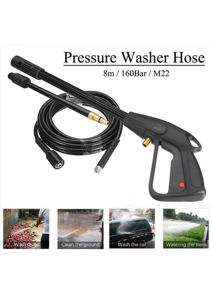 Basınçlı Yıkayıcı Sprey G-Un, M22 Araç Su Yıkayıcı Temizleme Aracı Temiz Sulama Çim Bahçesi Için 8m Hortum (Yurt Dışından) fırsatları