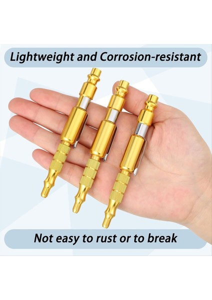 6pcs 1/4in I/mtype Ayarlanabilir Cep Tapası Hava Darbesi Gunair Üfleyici Kompresör Için Toz Temizliği Için Kalem, Altın (Yurt Dışından) fırsatları