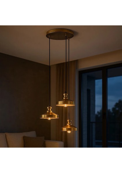 Antigua 3'lü Dekoratif Avize