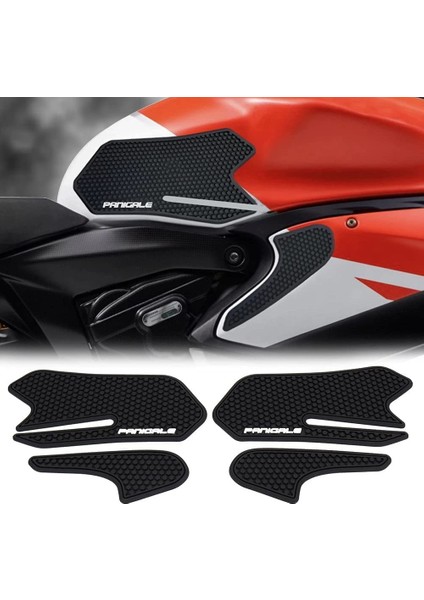 Motosiklet Kaymaz Yan Yakıt Tankı Çıkartmalar Su Geçirmez Ped Ducati Panigale V2 899 959 1199 1299 (Yurt Dışından) modelleri