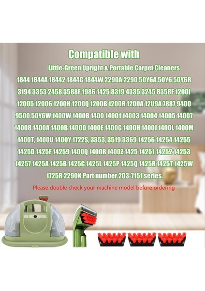 1400B Temizlik Makinesi Bissell Için Değiştirme Parçaları 2458 1986 1425 3194 3353 3588F 3698Z Leke Fırça Aracı Ekler B (Yurt Dışından) fiyatları