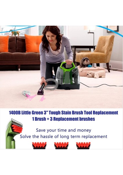 1400B Temizlik Makinesi Bissell Için Değiştirme Parçaları 2458 1986 1425 3194 3353 3588F 3698Z Leke Fırça Aracı Ekler B (Yurt Dışından) fırsatları