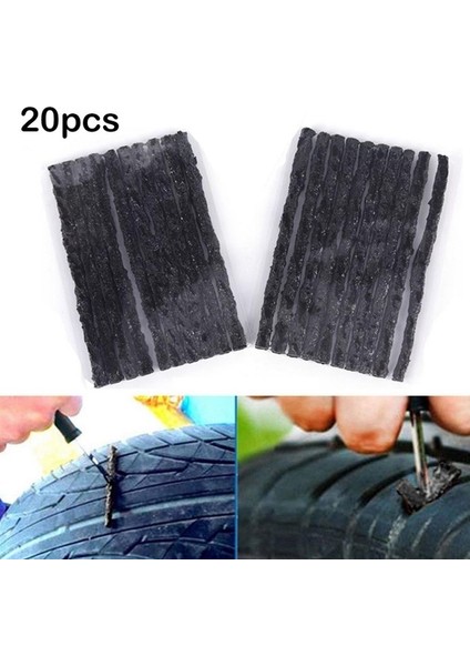 20 Adet Oto Araba Kamyon Tubeless Lastik Lastik Delinme Onarım Kurtarma Şeritler Fix Takımı (Yurt Dışından) fiyatları