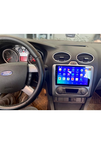 Ford Focus 2 2005-11 9" Gri Uyumlu Android Multimedia Gerçek 4/64 Kablosuz Carplay Geri Görüş Kameralı fırsatları