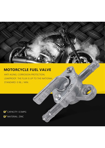 Kapatma Fonksiyonlu Moped, Scooter, Motosiklet ve Dörtlü Için Yakıt Musluğu Evrensel 6mm (Yurt Dışından) modelleri