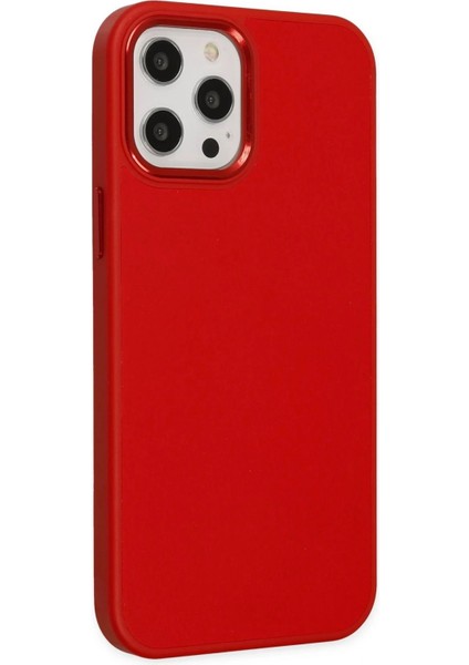 iPhone 12 Pro Max Kılıf Asya Deri Silikon - Kırmızı fiyatları