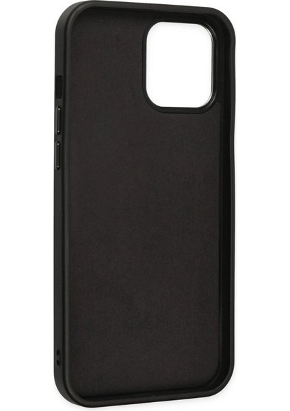 iPhone 12 Pro Max Kılıf Asya Deri Silikon - Siyah fırsatları
