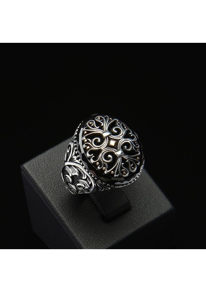 723 Siyah Zirkon Gümüş Yüzük fiyatları