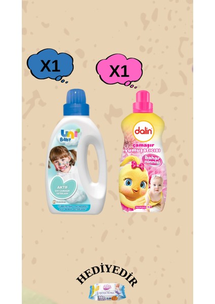 Deterjan 1500 ml 1 Adet Yumuşatıcı 1500 ml 1 Adet