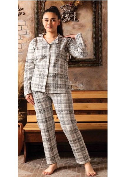 Ercan 2 Iplik Siyah Beyaz Kareli Genç Pjm Takım