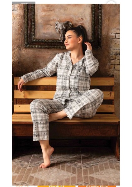 Ercan 2 Iplik Siyah Beyaz Kareli Genç Pjm Takım fiyatları