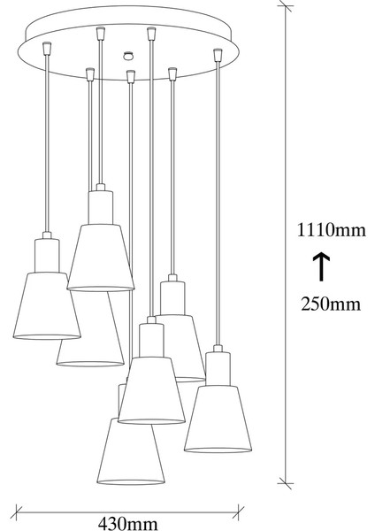 Loreto 7'li Dekoratif Avize indirimleri