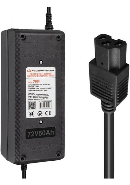 Powermaster PM-7331 72 Volt - 50 Amper Elektrikli Bisiklet Şarj Cihazı