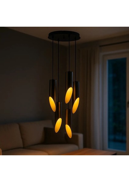 Oban 5'li Dekoratif Avize