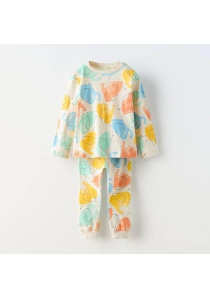 Pijama Takımı Fil Desen