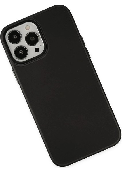 iPhone 13 Pro Max Kılıf Asya Deri Silikon - Siyah modelleri