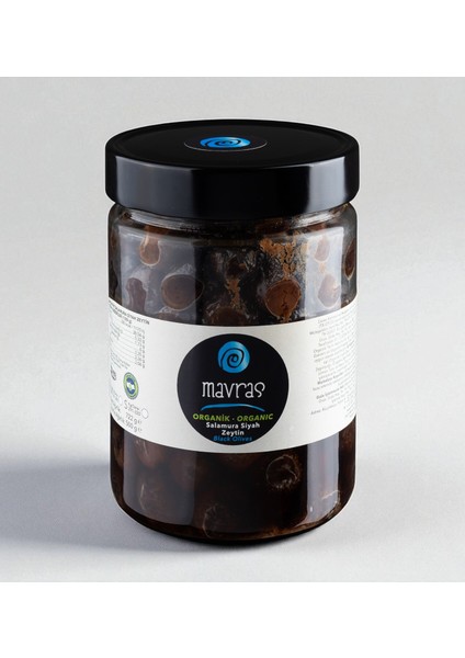 Organik Salamura Siyah Zeytin 500 gr