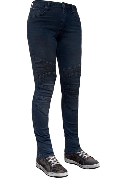 Thebikerjeans Evo Ultra Flexi Dark Blue Korumalı Motosiklet Kot Pantolonu Kadın fiyatları