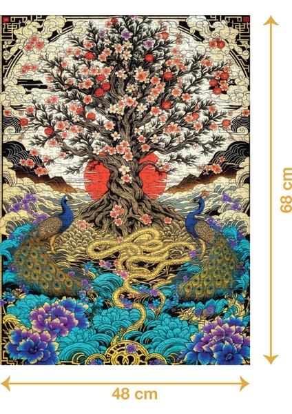 Sakura - 1000 Parçalı Puzzle - 48 x 68 cm fiyatları