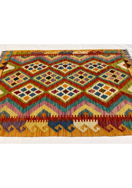 El Dokuma Afgan Yün Kilim Kök Boya fırsatları