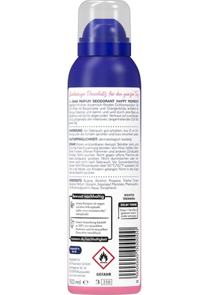 Sprey Parfüm Deodorant Happy Moments 150 ml fiyatları