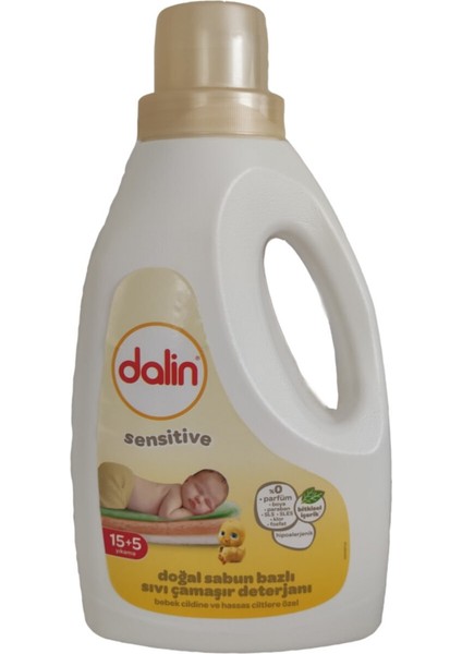 Sensitive 1500ML Doğal Sabun Bazlı Sıvı Deterjan
