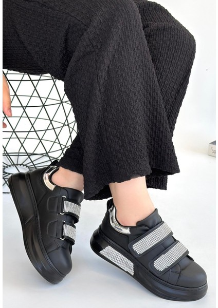 Nino Siyah Cilt Cırt Cırtlı Spor Ayakkabı fiyatları