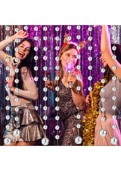 8 Paket 4.9ft Disko Top Parti Dekorasyonları Mini Disco Ball Süsler Noel Düğün 70&#39;ler Dans Müzik Partisi Için Ayna (Yurt Dışından) indirimleri
