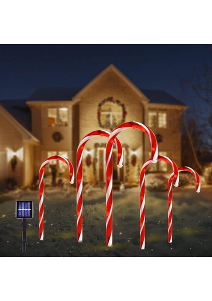 Güneş Noel Şeker Kamışı Işıkları, Açık Noel Süslemeleri, Su Geçirmez Yol Işıkları, Bahçe Işıkları (Yurt Dışından) fiyatları