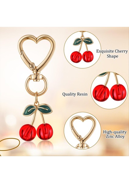 12 Adet Kiraz Anahtarlık Çantası Çantası Takılar Çanta Anahtarlar Kadınlar Için Ler Anne Kiraz Partisi Aksesuarları Tercih Ediyor (Yurt Dışından) fırsatları