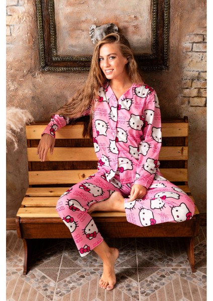 Sude Kedili Pembe Penye Pantolon