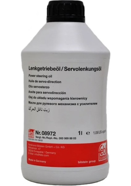 FBI08972 - Hidrolik Direksiyon Yağı 1.lt Sarı - Febı