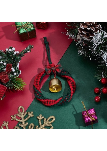 1 Set Dıy Macrame Noel Çelenk Kitleri Yeni Başlayanlar Için Yeni Başlayanlar El Yapımı Macrame Çelenk Boho Için (Yurt Dışından) indirimleri