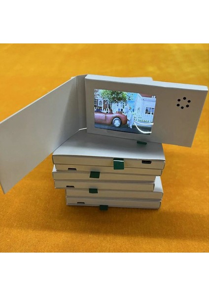 128MB 2.4inch Doğum Günü Beyaz Video Kitap Kartı LCD Davet Müzik Tebrik Kartı Yükle Video LCD Tebrik Kartı (Yurt Dışından) fiyatları