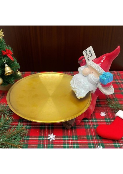 Noel Tepsisi Şeker Yemeği Santa Küçük Figürinler Boyin Dekor Tatil Tatil Tedavisi Kurabiye Fındık Atıştırmalık (Yurt Dışından) modelleri