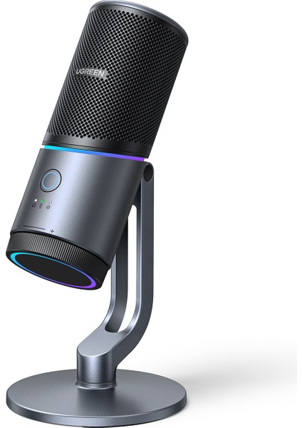 Mikrofon 24BIT/96KHZ Işıklı USB Ses Kontrolü, Yayın, Oyun, Kayıt, Ps5 Kondenser Mikrofon, 35629
