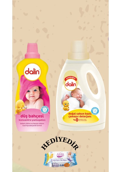 Sabun Bazlı Çamaşır Deterjanı 1500 ml Düş Bahçesi Konsantre Yumuşatıcı 1200 ml