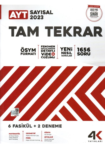 Ayt Sayısal Tam Tekrar 2023