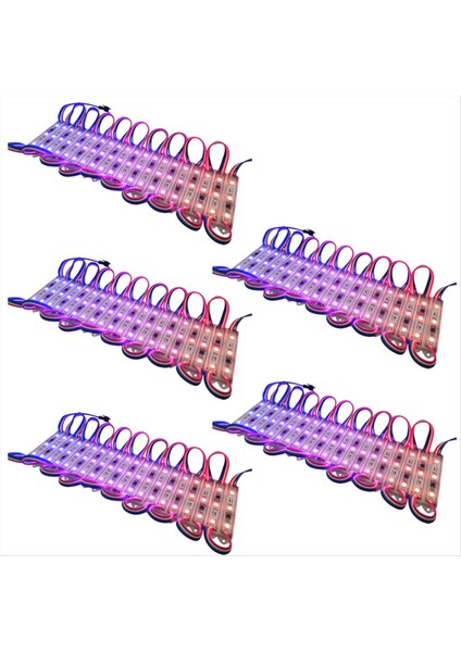 Renk 5050 3 LED Modülleri Rgb Su Geçirmez IP68 DC12V Parlaklık Kanalı Harfleri Için (Yurt Dışından)