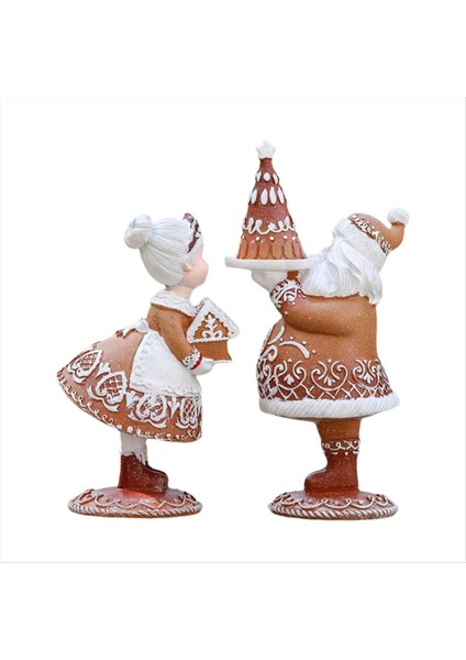 Sevim Sevim Noel Baba Süsler Karikatür Exquisit Reçine Noel Baba Heykelleri Noel Süs Açık Dekor (Yurt Dışından)