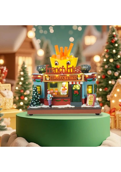 Karikatür Patates Kızartması Ev Dekorasyon Heykelcik LED Işıkları ile Pırıl Pırıl Pırıl Pırıl Pırıl (Yurt Dışından) fiyatları