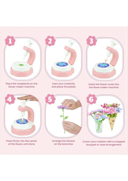 Kumaş Çiçek Buketleri Diy Kiti, Çocuklar Için Yaratıcı Çiçek Yapım Kitleri, Doğum Günü Noel Leri Kızlar Erkekler Gençler Gençler (Yurt Dışından) indirimleri