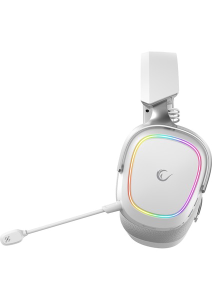 Retsu Beyaz/gri Kablosuz 2.4g+ Bluetooth Kumaş ve Deri Protein Earpad Mikrofonlu Oyuncu Kulaklığı modelleri