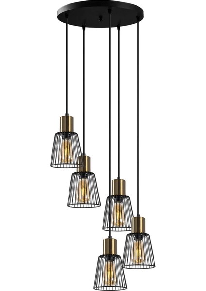 Dedza 5'li Dekoratif Avize fiyatları