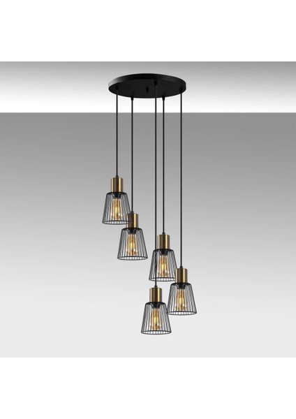 Dedza 5'li Dekoratif Avize indirimleri