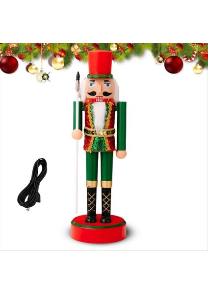 Fındıkkıran Noel Dekorasyonları Işıklı Fındıkkıran Asker Masa Masa Süsleri Işıklı Noel Için Koleksiyon B (Yurt Dışından)