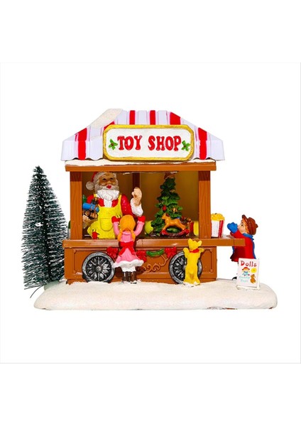 Noel Müzik Evi Noel Müzik Evi Işıklı LED Masaüstü Süsleri Noel Süsleri Noel Süsleri (Yurt Dışından)